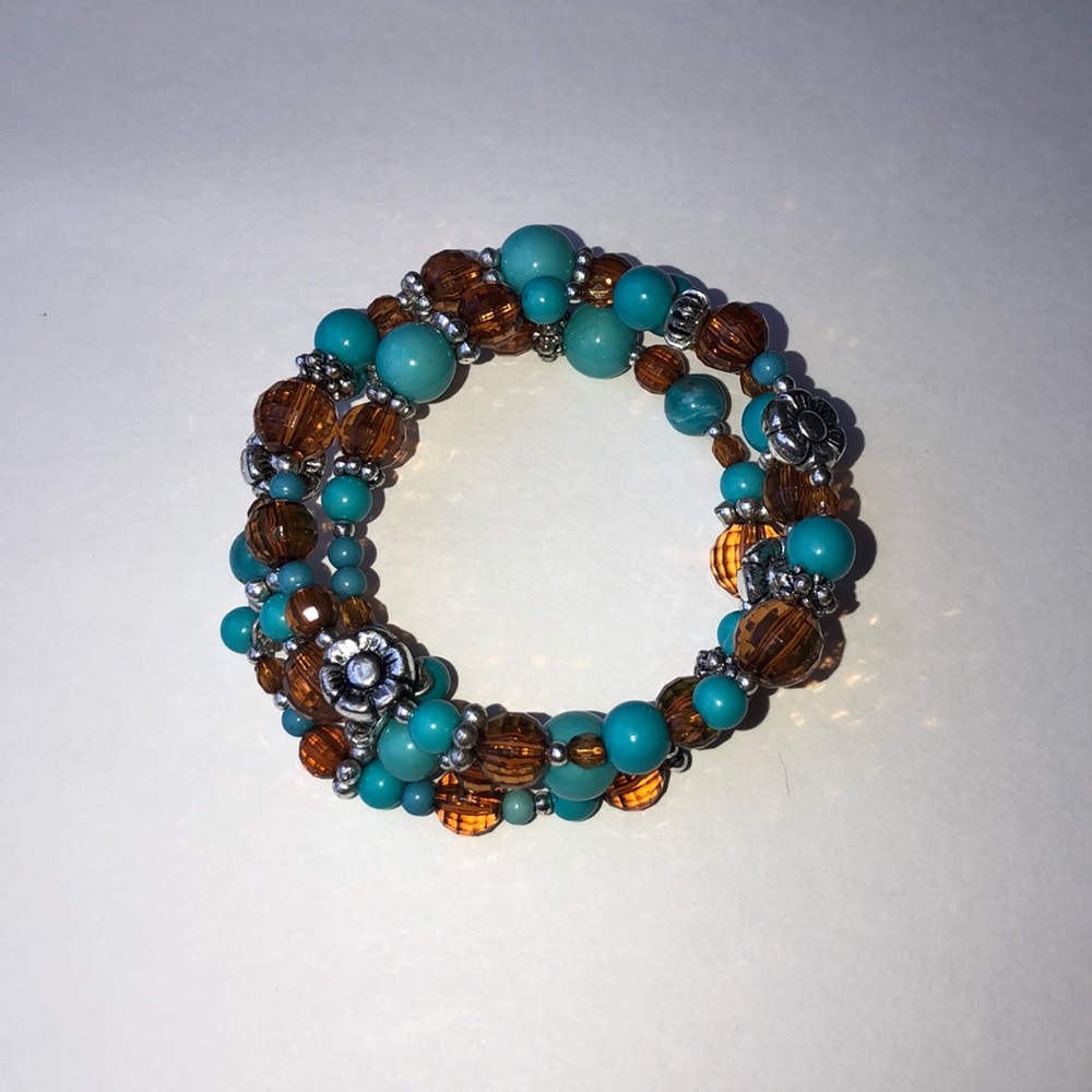 Beaded wrap around bracelet
